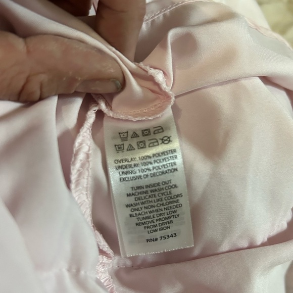 Rachel Zoe Girls 2T Pink Starry Layered Dress Party Sleeveless - Picture 6 of 6